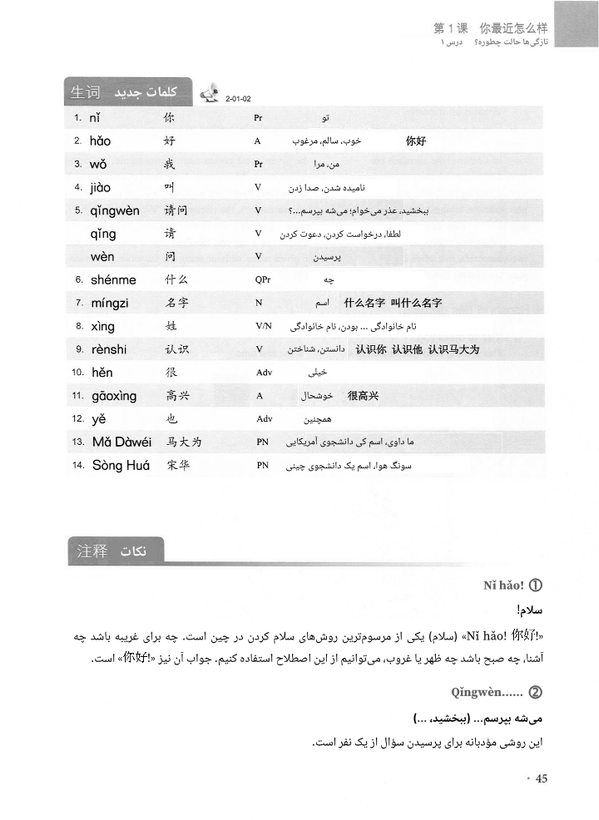 کتاب چینی نیوپرکتیکال چاینیز ریدر 1 و 2 (ویرایش سوم) (سیاه و سفید)