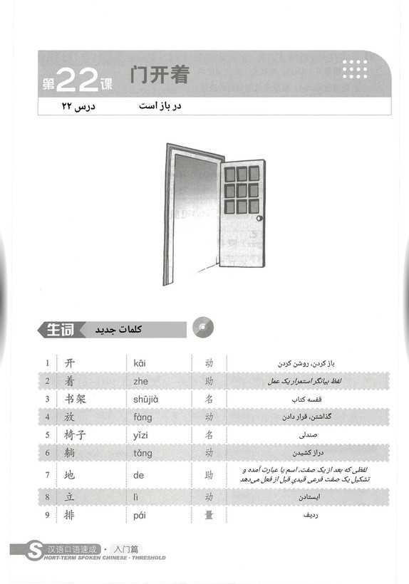 زبان گفتاری چینی کوتاه مدت - پایه ۲ (Short Term Spoken Chinese)