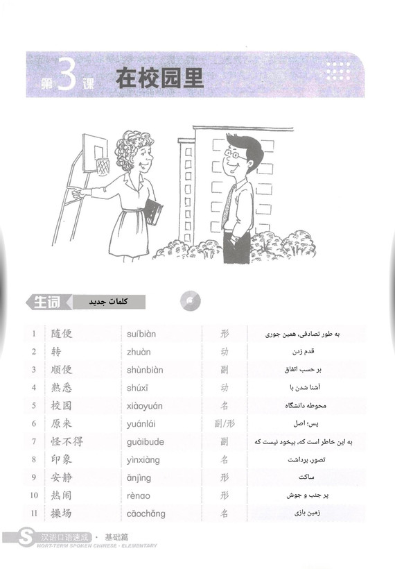 زبان گفتاری چینی کوتاه مدت - مقدماتی ۱ (Short Term Spoken Chinese)
