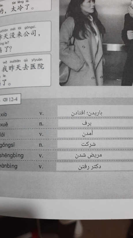 کتاب زبان چینی HSK 1 جدید (ترجمه فارسی) (سیاه و سفید)